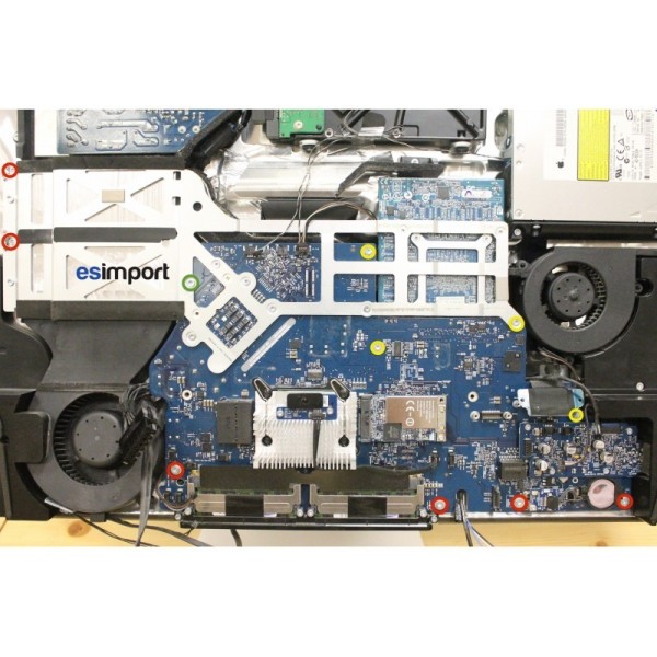 Changement bloc alim + carte mère iMac 24" A1225 début 2009