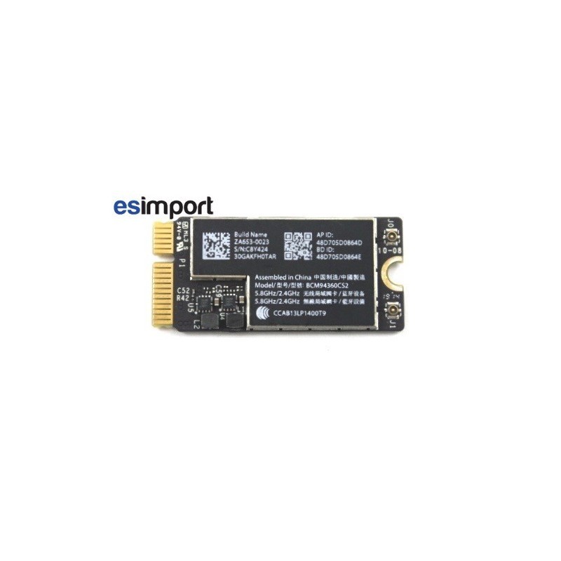 carte WIFI / BT macbook air 11" 13" A1370 2010-2012 carte WIFI / BT macbook air 11" 13" A1370 2010-2012