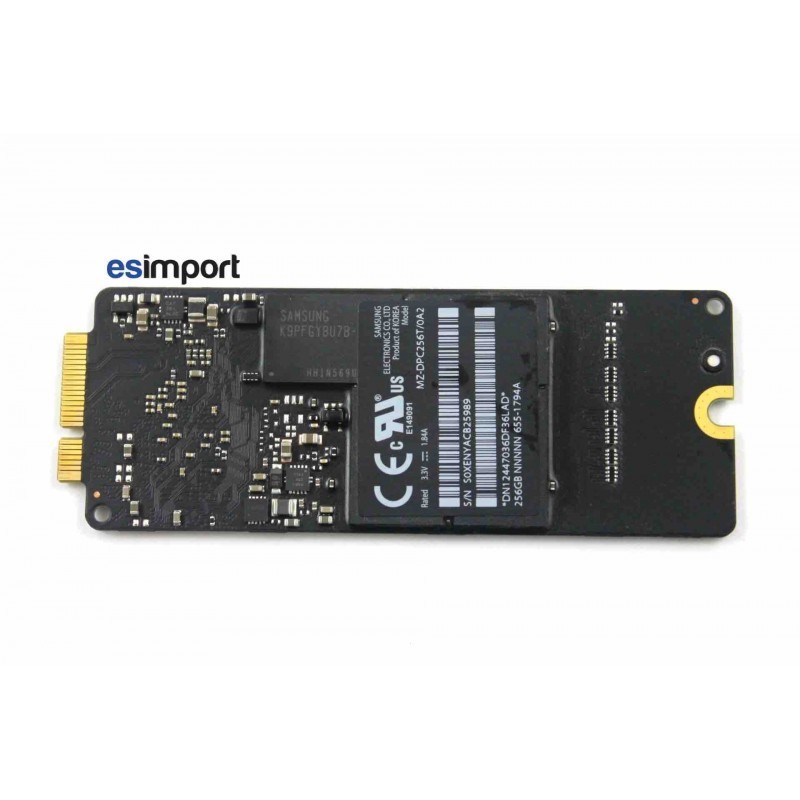 barrette flash SSD 256Go macbook pro retina 15" A1398 modèle 2012 / 2013 barrette flash SSD 256Go macbook pro retina 15" A1398 modèle 2012 / 2013