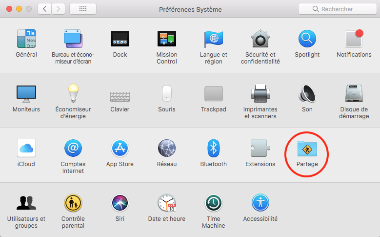 Partage de fichiers en réseau