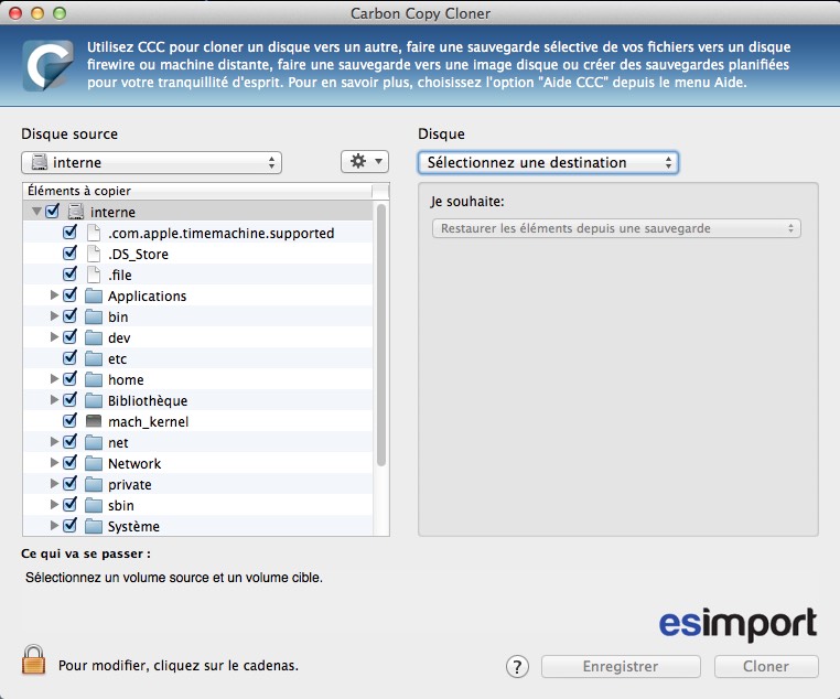 cloner Mac OS mavericks