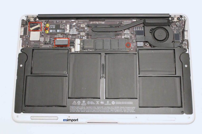 Changement de l’ensemble-écran sur MacBook air 11″ A1465