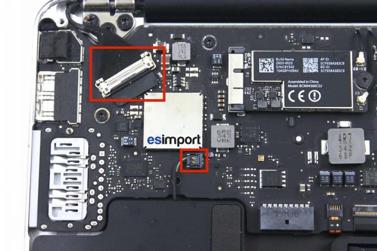 Changement carte mère macbook A1466