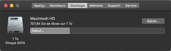 Caractéristiques mac
